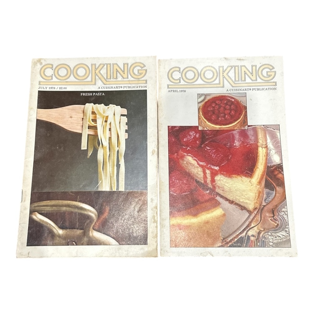 Vintage Cuisinart Cooking Publications 1978 Lot Of 2